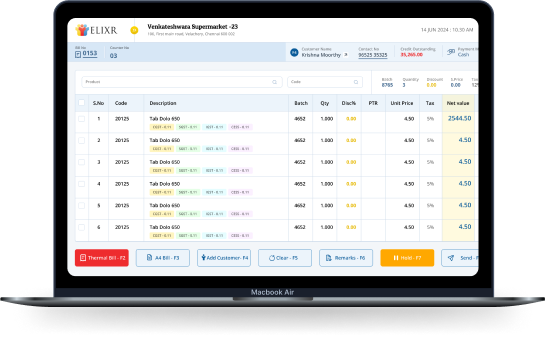 Elixr Retail - Billing Software